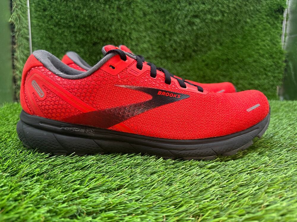 Brooks Ghost 14 1103691D615 Athletic Sneaker Mens 10.5D Red Mesh Sports Training